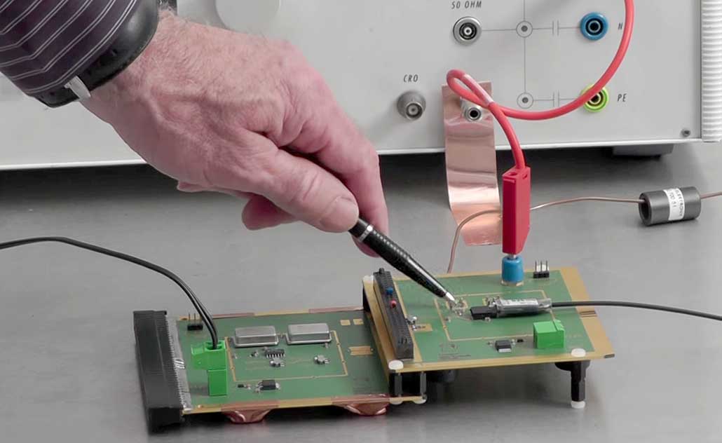 Connectors - cause of EMC problems. Burst test on a burst interface system